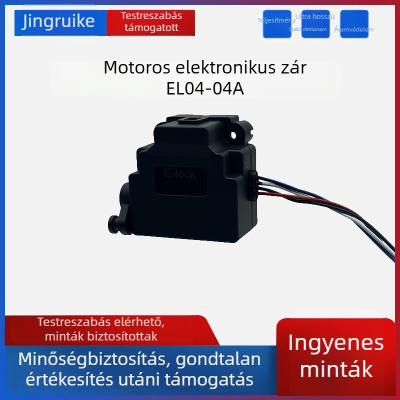 Európai szabvány szerinti motoros elektronikus zár elektromos jármű töltőport fedélhez