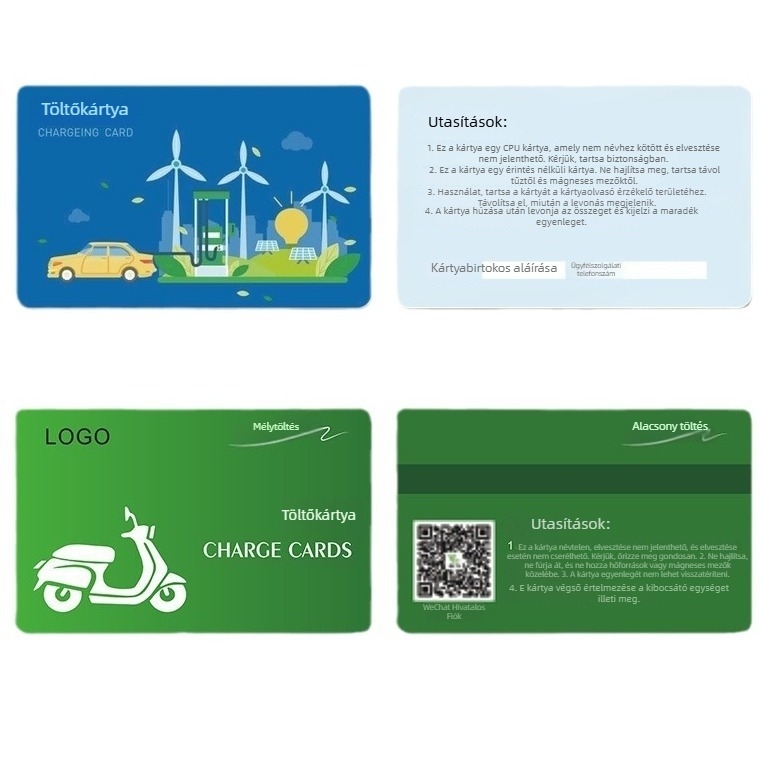 IC-kártya elektromos jármű töltőállomáshoz, F08 és M1 chipekkel, epoxidosított kártya, NFC chip
