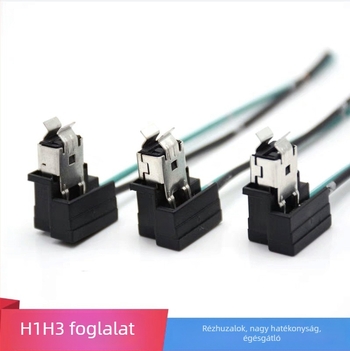 Autó H1 fényszóró kártya-csatlakozóval és H3 izzófoglalattal