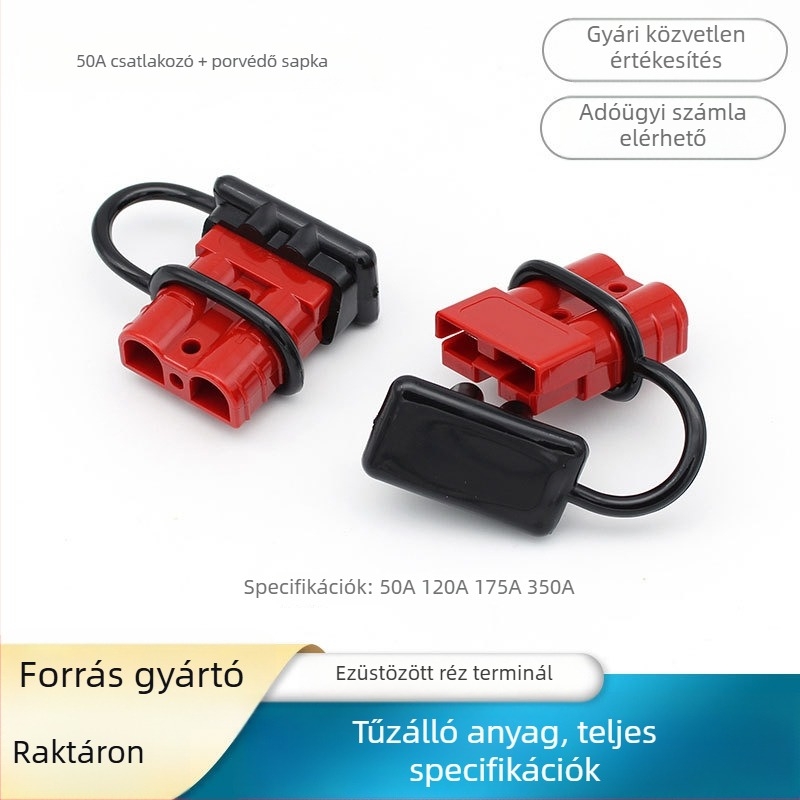 Töltőcsatlakozó elektromos targoncához, nagyáramú csatlakozó 50A/120A/175A/350A akkumulátor
