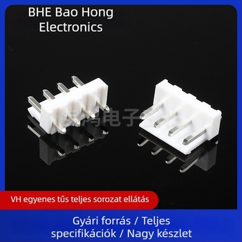 VH3.96 csatlakozó, VH-2P3P4P egyenes tűfoglalat, 3.96 mm közép, terminál
