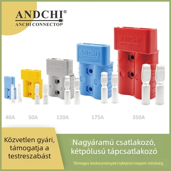 AND50A600V akkumulátor töltő csatlakozó elektromos járművekhez – Andichi dugó, tápcsatlakozó
