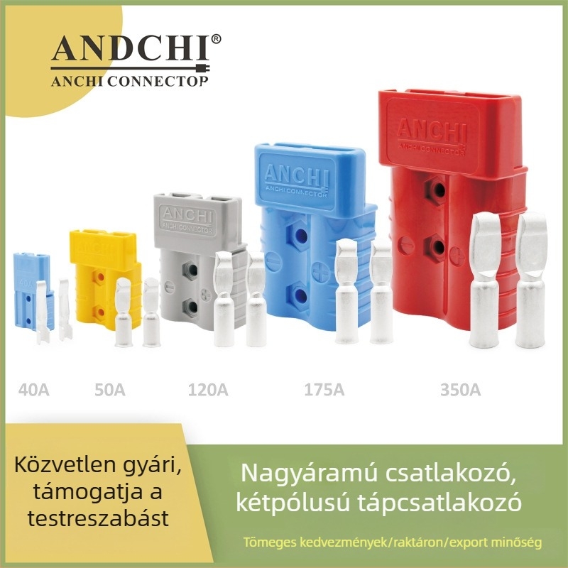AND50A600V akkumulátor töltő csatlakozó elektromos járművekhez – Andichi dugó, tápcsatlakozó