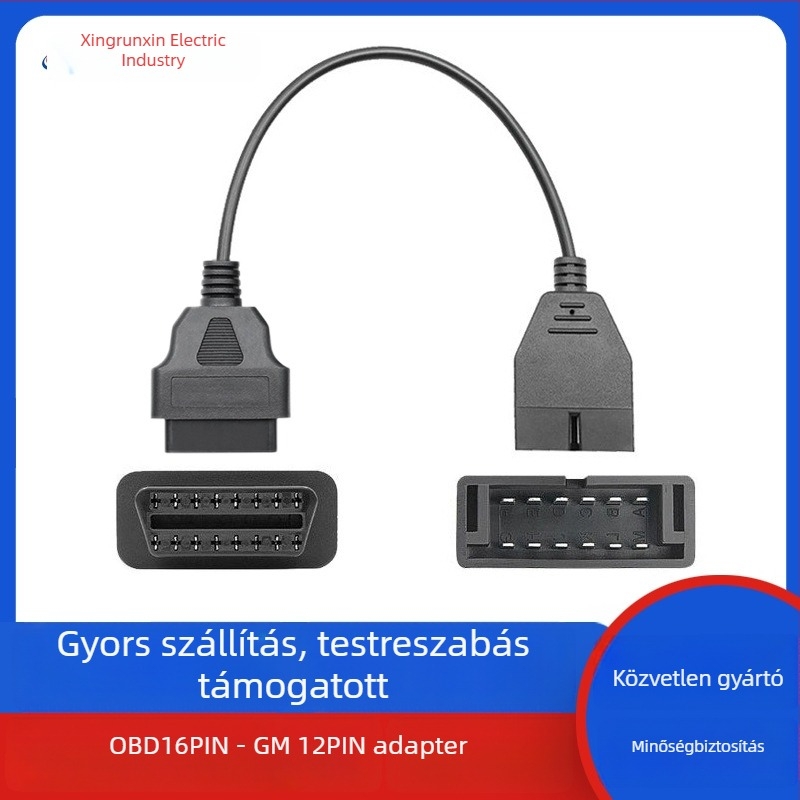 OBD2 GM12-pin–16-pin univerzális autódiagnosztikai kábel