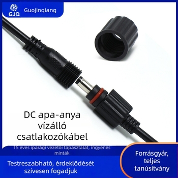 M10 DC dugó – vízálló férfi és női csatlakozó, kábelekhez, napelemes LED-szalag, autó