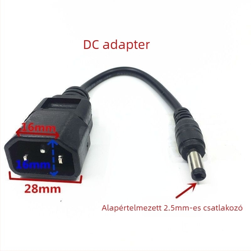Lítium-ion akkumulátoros elektromos jármű DC csatlakozó adapter és töltőkábel