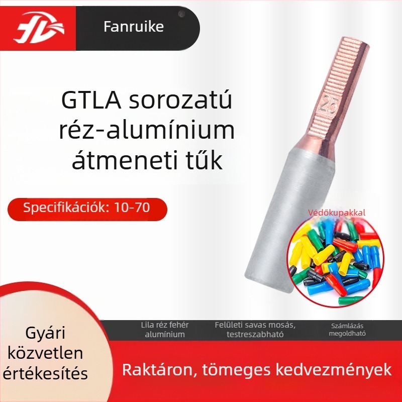 Háromfázisú elektromérő, réz- és alumínium tűs terminálokkal, GTLA16, 25–50 A, tűs terminálblokk