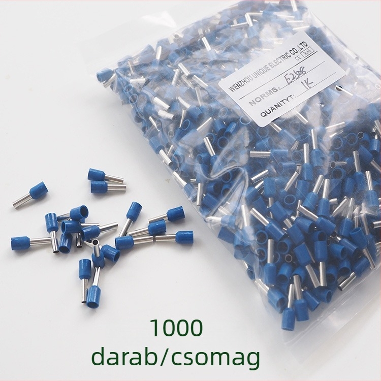 Előszigetelt csőterminál, tű alakú érintkező, európai nylon cső alakú krimp terminál, 2,5 mm²
