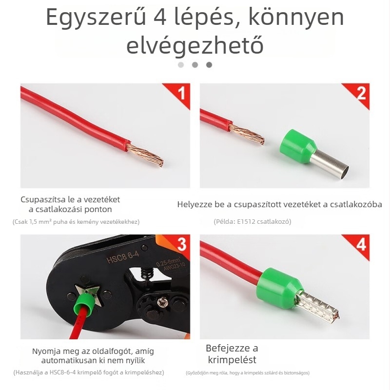 cső alakú előszigetelt terminál blokk, ónnal bevont csőcsatlakozó, cső terminál tüske, 16/25/35 mm², testreszabható