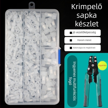 Press-fit sapka, zárt végű terminál, nipple sapka CE-1x2x5x vezetékek összekapcsolásához