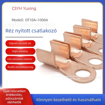 OT Réznyitott orrú kábelterminál, csatlakozó vezetékekhez, 10–1000 A