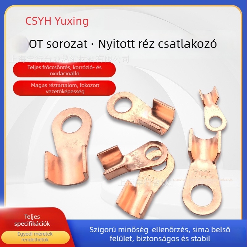 OT Réznyitott orrú kábelterminál, csatlakozó vezetékekhez, 10–1000 A
