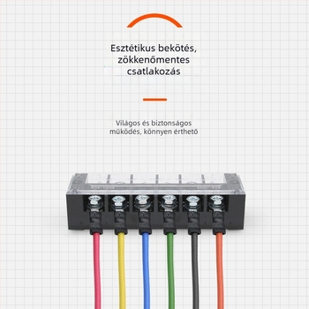 TBC-6010 terminál blokk TB10012 rögzített terminálpanel 60A/100A réz alkatrészek