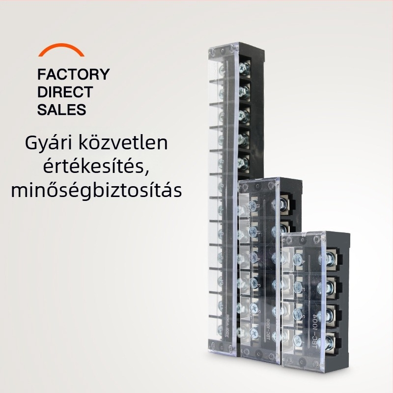 TBC-6010 terminál blokk TB10012 rögzített terminálpanel 60A/100A réz alkatrészek