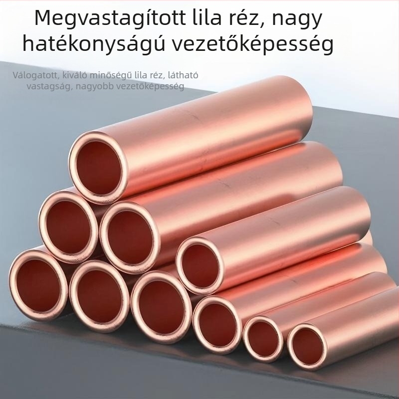 GT vörösréz kapcsolócső, 4–800 mm², ónbevonatú réz terminálkábel, közbenső réz csatlakozó