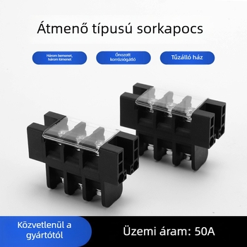 Átvezető típusú nagyáramú terminálblokk dvirekes töltéshez — csatlakozó 30A–300A