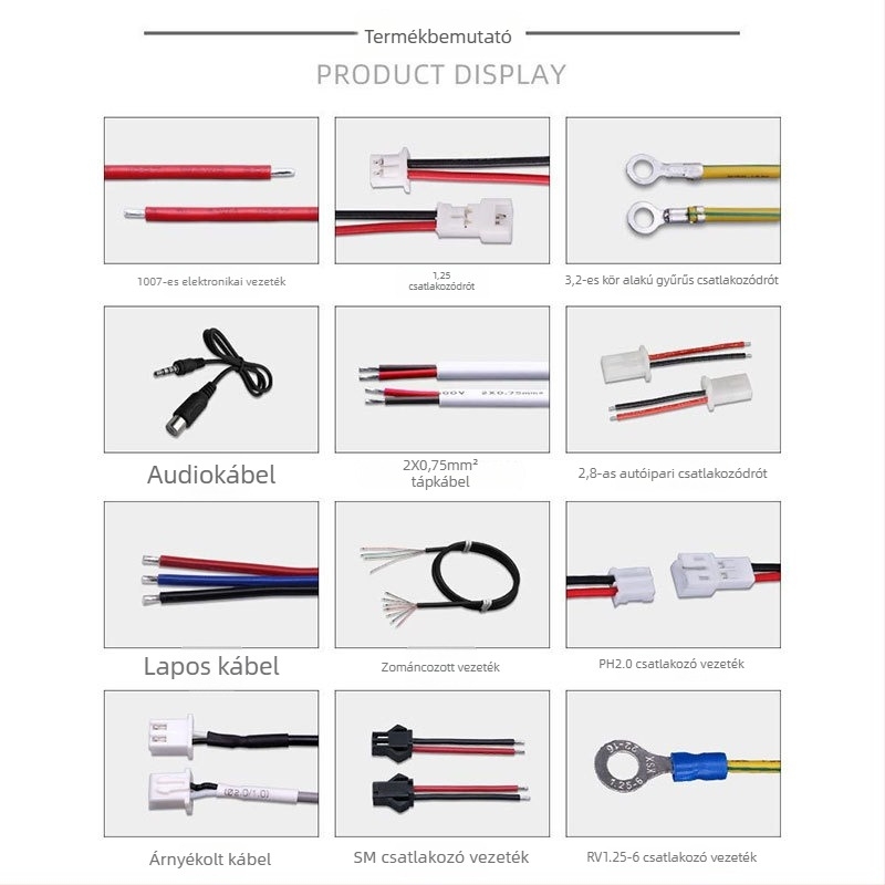 Személyre szabott M8 vízálló kábel LED kültéri napelemes csatlakozóval, elektromos járműhöz, férfi–női csatlakozás, M8 BMW-stílusú fej, 2–5 mag, 3 tűs