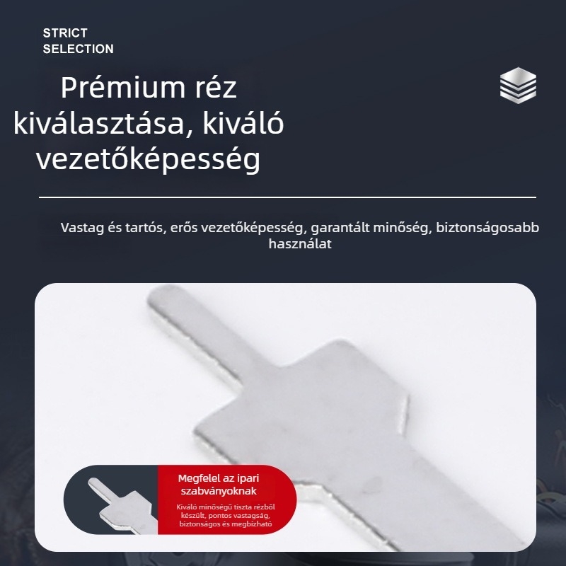 DJ612-2.8-1 Gyors terminál blokk kapcsoló kiegészítők, réz végbetét