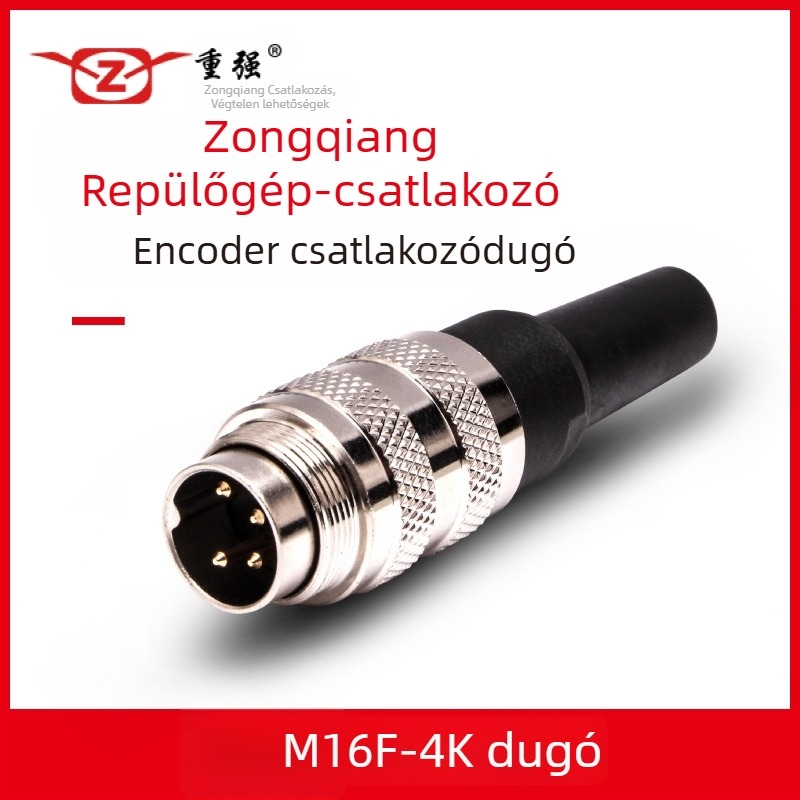 M16F-4K 4-pin légi encoder csatlakozó, férfi