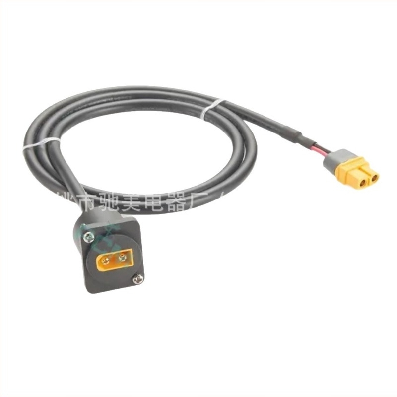 XT60 eredeti, férfi és női csatlakozók oldalsó falakkal, 2x16 AWG, napelemes alkalmazásokhoz