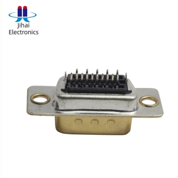VGA 15-pines férfi D-Sub csatlakozó rögzítőlemezzel, 1,6 mm-es lépés