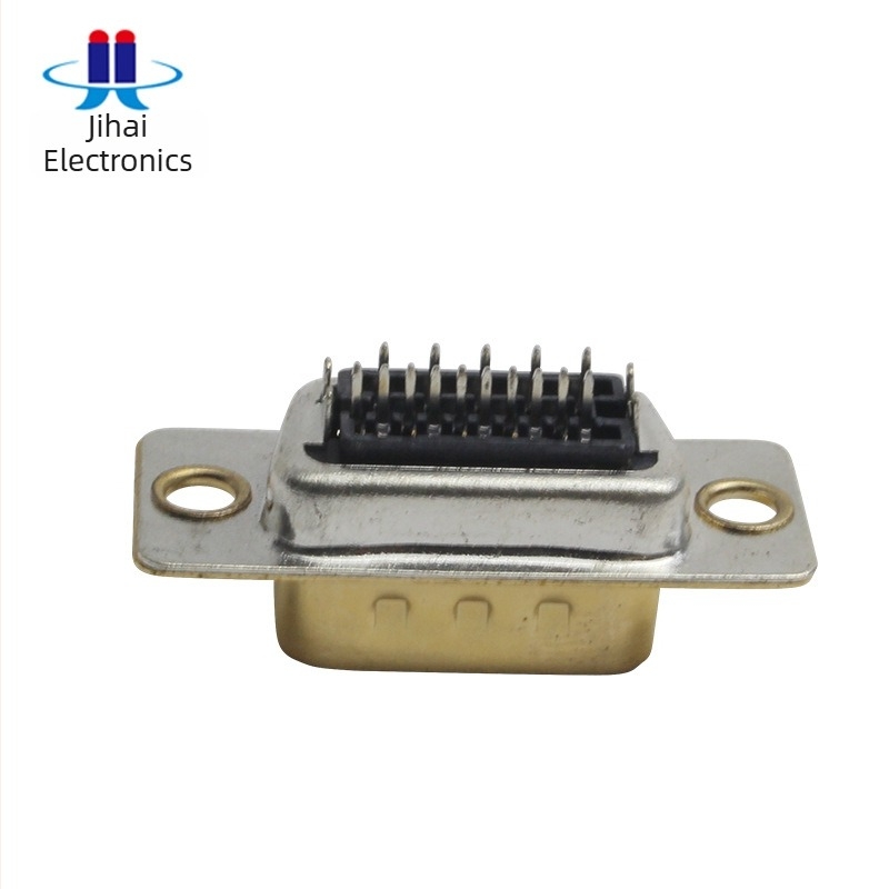 VGA 15-pines férfi D-Sub csatlakozó rögzítőlemezzel, 1,6 mm-es lépés
