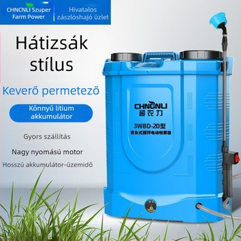 Mezőgazdasági elektromos keverő permetező lítium akkumulátorral, nagy nyomású, fertőtlenítésre és növényvédelmi célokra