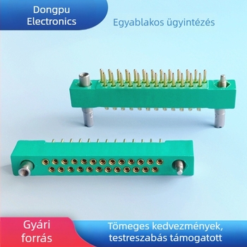 JL9A sorozat kábel–panel csatlakozó, 25 pin, 25 lyuk, 2,54 mm, férfi és női érintkezők