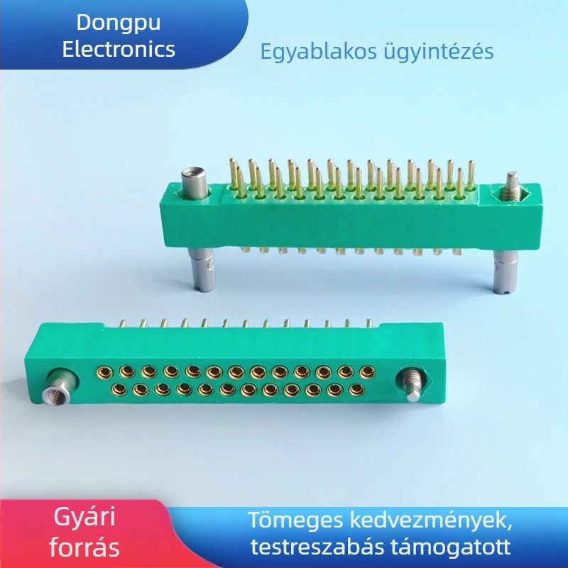 JL9A sorozat kábel–panel csatlakozó, 25 pin, 25 lyuk, 2,54 mm, férfi és női érintkezők