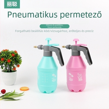Pneumatikus öntöző kanna permetezővel otthoni kertészkedéshez és fertőtlenítéshez