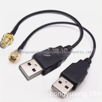 RG174 SMA férfi és női USB koaxiális adatkábel-adapter, 20 cm