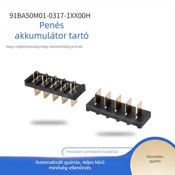 Blade Battery Plug, 2-5 PIN, 5,0 mm pitch PCB-connector DIP-tábla, okos ajtózár kiegészítő