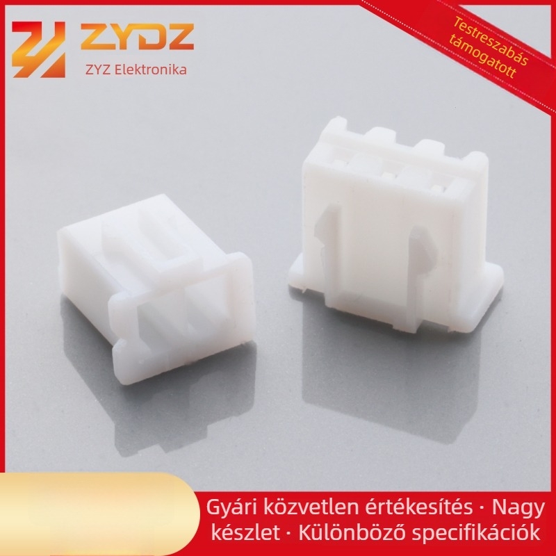 XH 2,54 mm PCB csatlakozó gumírozott házzal, XH/XHB, 2-16P, környezetbarát, magas hőállóságú