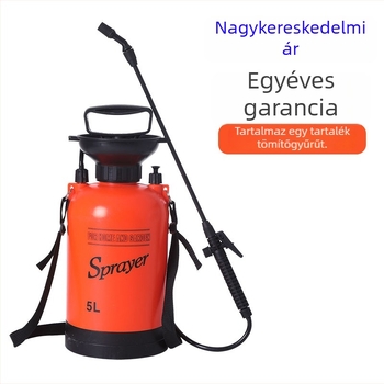 5 L kézi permetező otthoni tisztításra, fertőtlenítésre, kertészkedésre és öntözésre — vállon hordozható nyomásos permetező növényvédőszerekhez