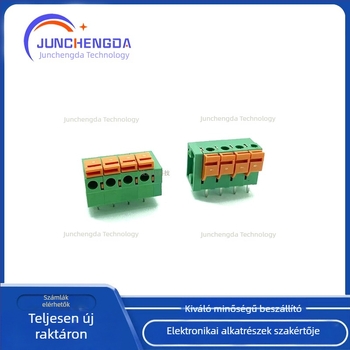KF142V/R-5,08 mm 2P-12P egyenes/hajlított tűk, rugós csavarmentes Push-In terminálblokk