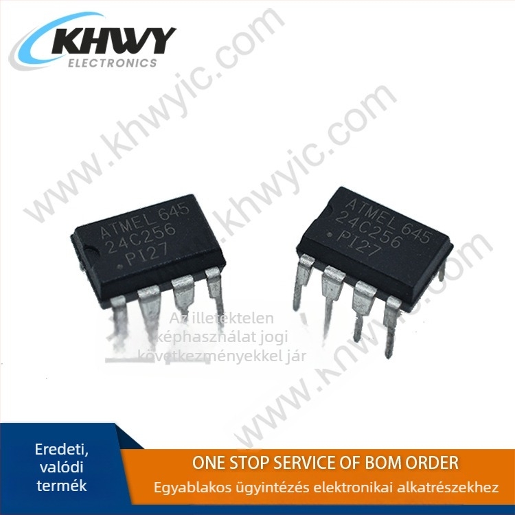 AT24C256-10PI-2.7 DIP-8 EEPROM memóriás integrált áramkör