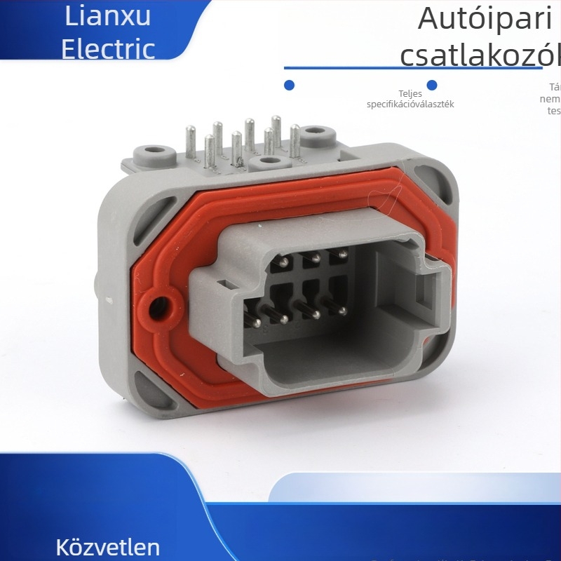 DT13-12PA 12‑pin autóipari csatlakozó PCB foglalattal és terminállal