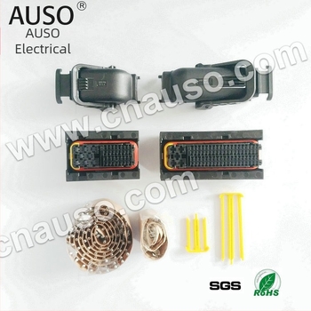 121-pins TE AMP ECU csatlakozó, 1241434-1 PCB csatlakozó számítógépes vezérléshez, 40-pins és 81-pins dugók