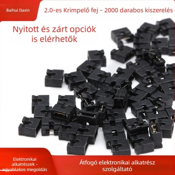 2,54 mm jumper sapka, 2,0 mm rövidzárlati blokk, színes rövidzárlati sapka, kapcsoló tüske csatlakozó blokk (nyitva/zárva)