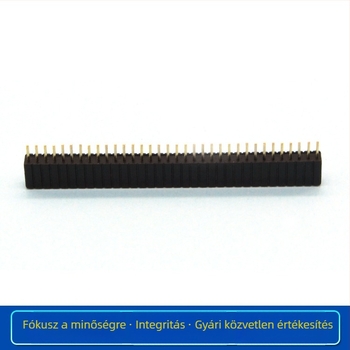 1,27 mm lépésközű SMT női csatlakozó, patch, egy- vagy kétsoros, oszlopokkal