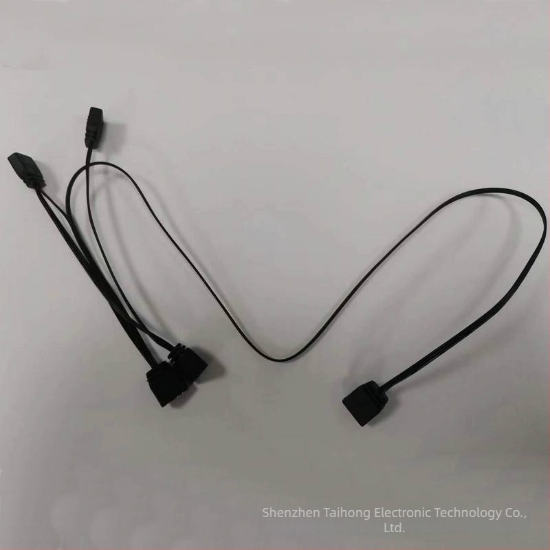 RGB ventilátor 5V, 3‑pin csatlakozó kábel – LED-szalag és alaplap számára