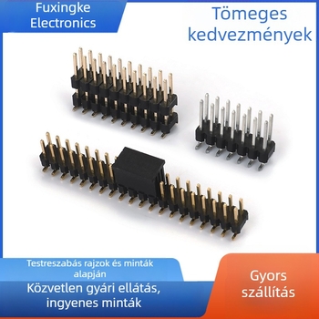 2,0 mm középtávolságú PIN-fej, egyrészes vagy kétsoros, SMT fej, választható dupla műanyag házzal és rögzítő sapkával