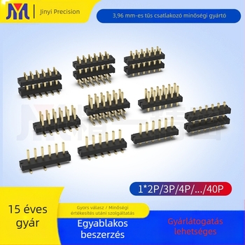 3,96 mm-es pitch-ű pin header, 2–40 pin, egy‑soros egyenes pin header, két soros SMT pin header és foglalat kozmetikai készülékekhez