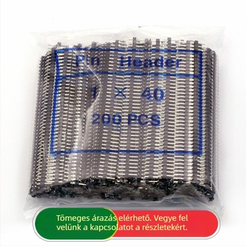 TELESKY Egysoros tűsoros csatlakozó, 2,54 mm középtávolság, 40 tű, 200 darabos csomag