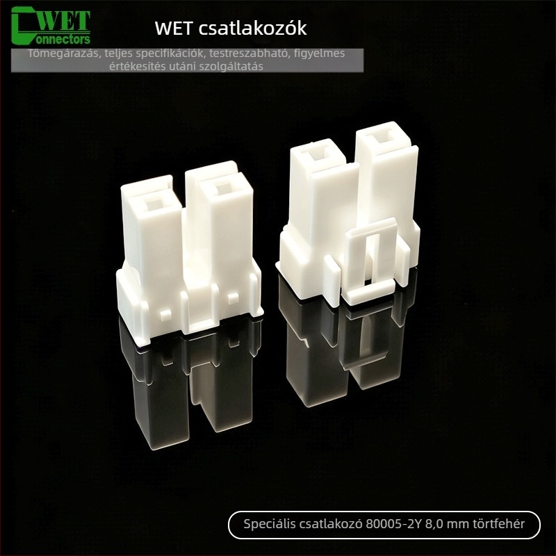 8,0 mm PCB-hez vezetékes csatlakozó, modell N2420-4202, PA66 izolátor, Nippon műanyag ház terminál csatlakozó