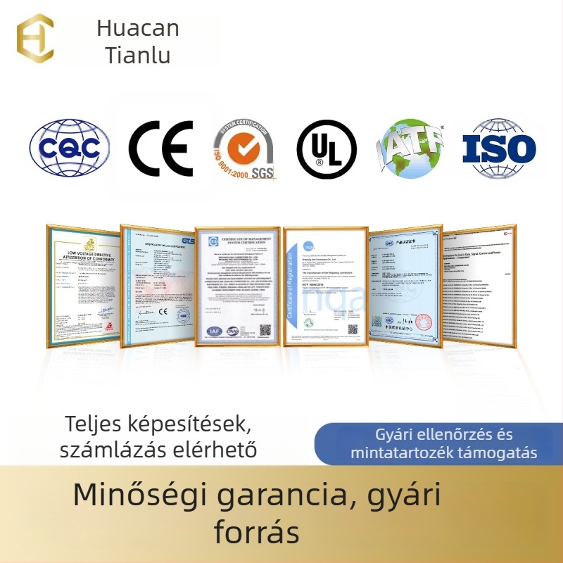 Huacan Tianlu MX3.0 2×4Y vezeték–táblacsatlakozó, 3,0 mm közép, fekete PA66 műanyag ház