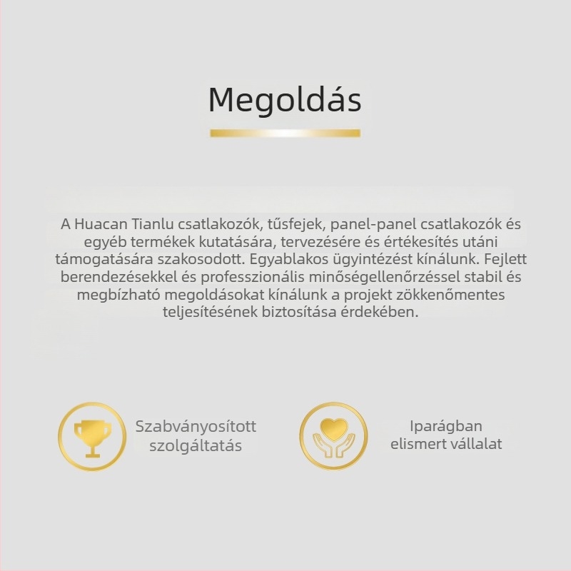 Huacan Tianlu MX3.0 2×4Y vezeték–táblacsatlakozó, 3,0 mm közép, fekete PA66 műanyag ház