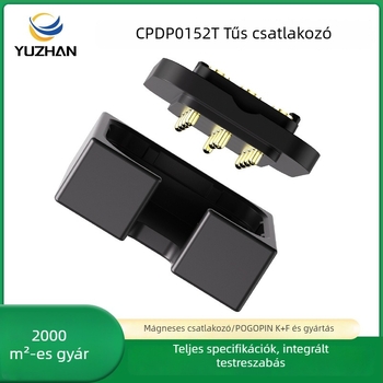 CPDP0152J 4-pontos mágneses rugós csatlakozó aranyozott Pogopin érintkezésekkel az akkumulátor töltéséhez