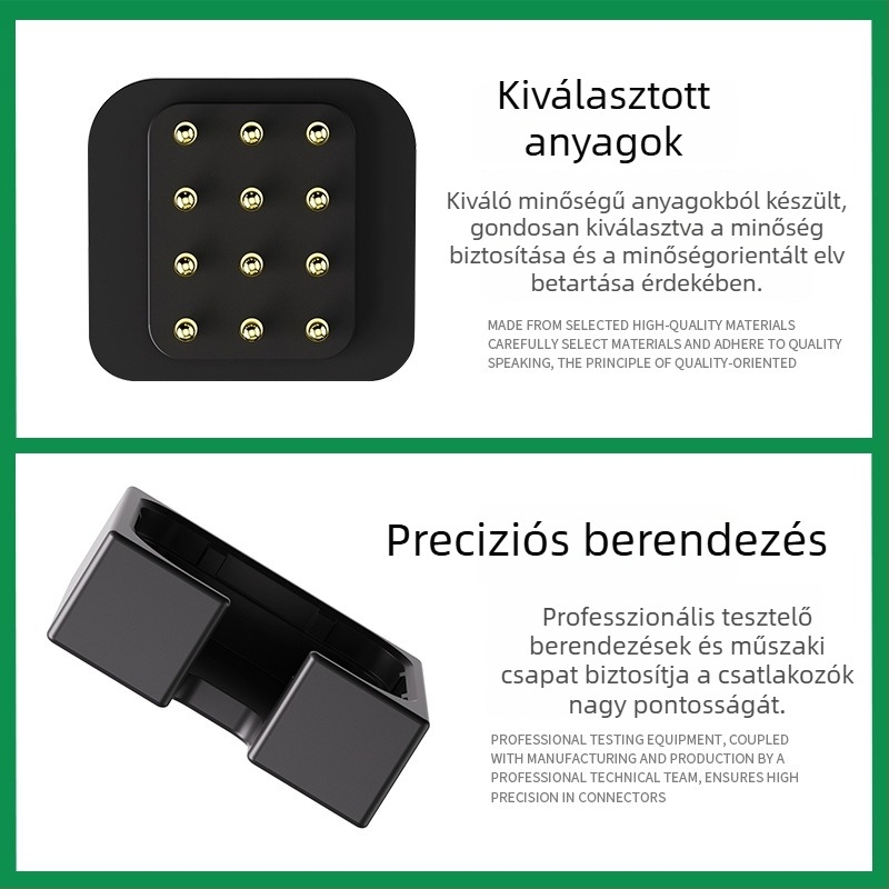 CPDP0152J 4-pontos mágneses rugós csatlakozó aranyozott Pogopin érintkezésekkel az akkumulátor töltéséhez