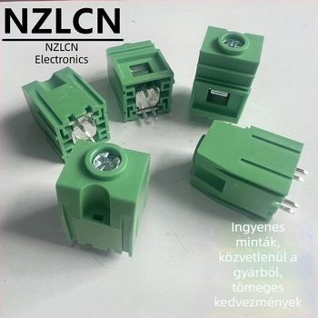Zöld NZLCN-100A nagyáramú csavaros PCB terminál blokk, 19,0 mm, 1P csatlakozó sor